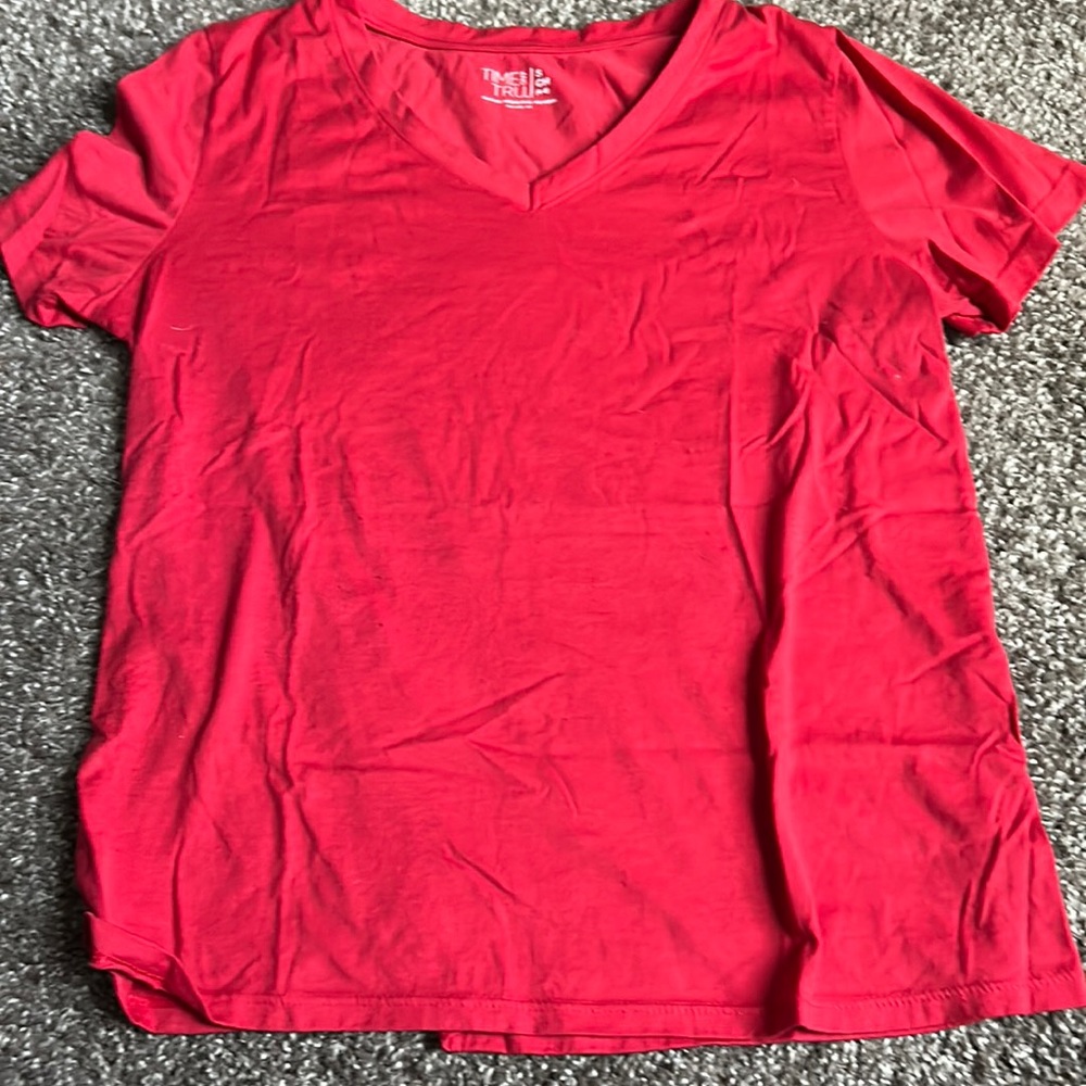 Time and Tru Red T- Shirt
